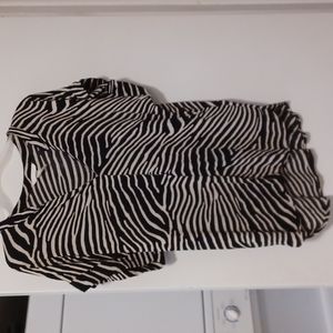 H&M zebra print shirt